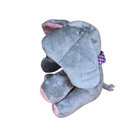 Peekaboo Elephant Grey Pink Cuddly Singing with Flapping Ears Works Perfectly - Picture 4 of 5